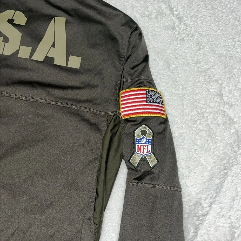 Las Vegas RAIDERS Salute to Service Nike Shield Zip Camo Jacket‎ Mens On Field S